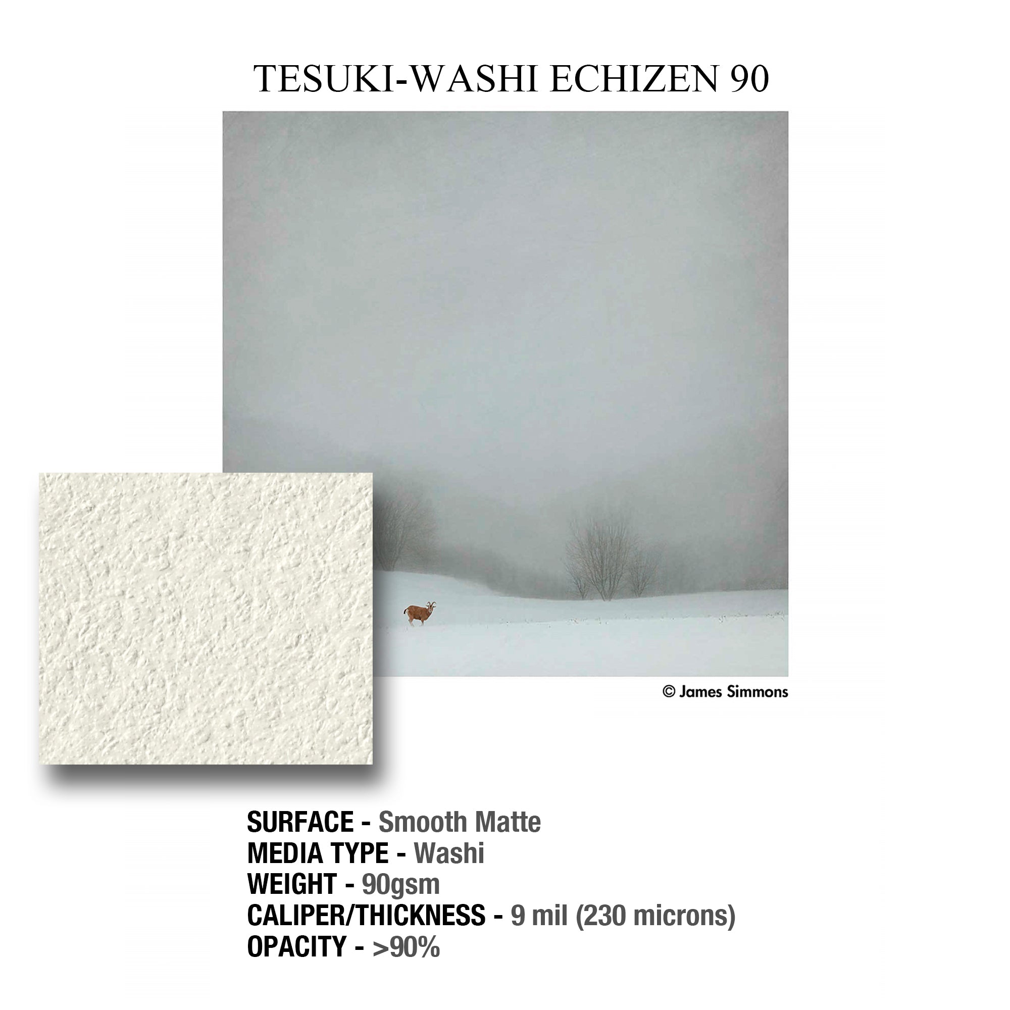 画材 Smile GALERIE Tesuki-Washi Echizen Smooth 90 – ILFORD USA